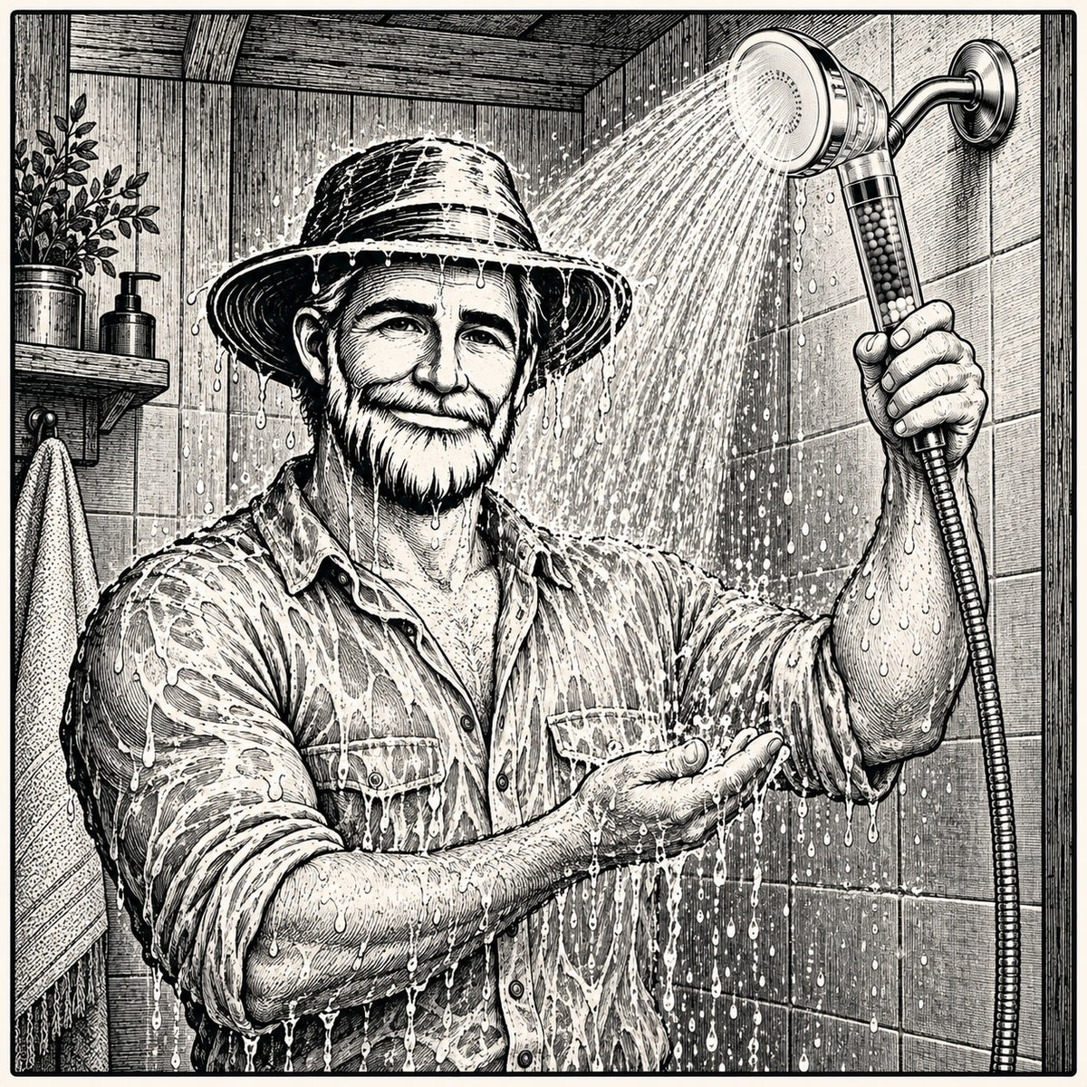 Water Filter Shower Head - 2 Stage Ionic Filter
